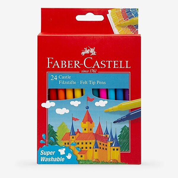 Faber Castel Німецька якість фломастери для дітей яскраві кольори по 10 грн