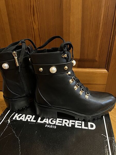 Нові демі шкіряні ботинки KARL LAGERFELD PARIS р.7 амер. , на наш 37