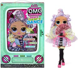 Кукла ЛОЛ ОМГ Мисс Роял Светящаяся LOL Surprise OMG Dance Dance Miss Royale