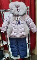 Зимовий комбінезон для дівчат, фабричний Китай, Р. 74-104