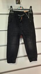 Теплые джинсы - джогеры на велюре, для мальчика Р. 104-116