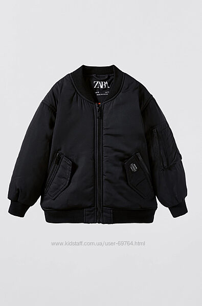 Демисезонная куртка бомбер Zara для мальчика , р.140-152