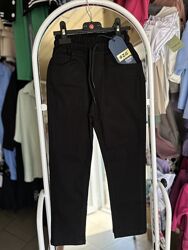 Котоновые штаны брюки для мальчика , Турция Цвет черный Р.122-170