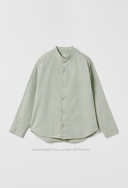 Льняная рубашка для мальчика Zara, Польша  р.134-152