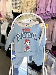 Теплый спортивный костюм на флисе Paw patrol для мальчика, Турция. P.74-104