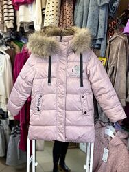 Зимнее пальто для девочки Фабричный Китай, р.104-122