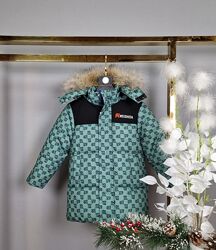 Стильная зимняя курточка для мальчика  Фабричный Китай, р.92-122