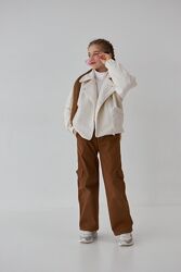 Демисезонная курточка бомбер teddy для девочек р.140-170