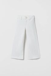Белые джинсы палаццо для девочки Zara, Польша р.116