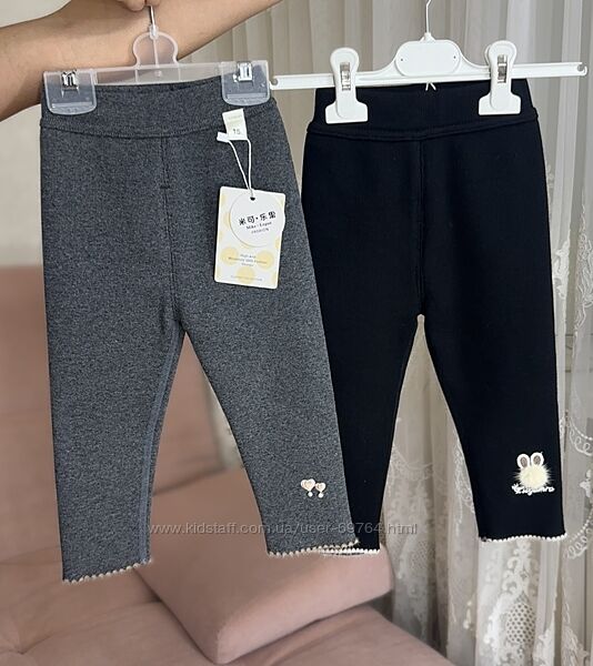 Теплые лосины на флисе на девочки, фабричный Китай