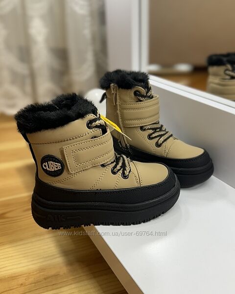 Стильные зимние ботинки для девочки от тм Clibee