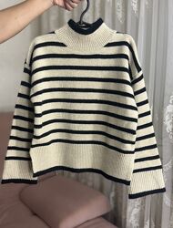 Трендовый свитер в полоску для красавицы, Польша 