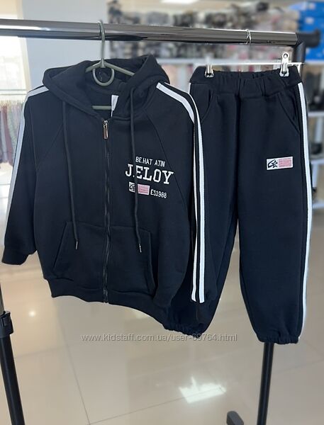 Теплый спортивный костюм для мальчика и девочки, фабричный Китай