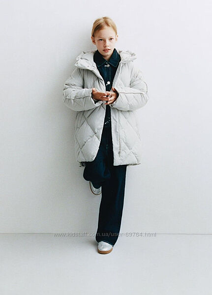 Куртка-пуховик с капюшоном Zara, Испания 