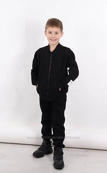 Теплый спортивный костюм на флисе для мальчиков и девочек 