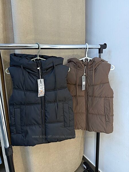 Стильная демисезонная жилетка с капюшоном, фабричный Китай