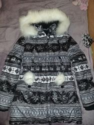 Куртка-пальто Donilo р152 зимняя очень теплая