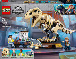 LEGO Jurassic World Скелет тиранозавра на выставке 76940