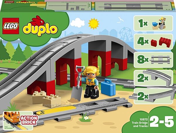 LEGO DUPLO Town Залізничний міст 26 деталей 10872