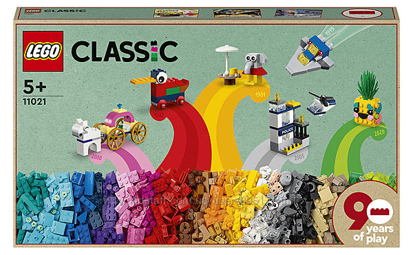 LEGO Classic 90 років гри 1100 деталей 11021