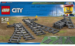 LEGO City Залізничні стрілки 8 деталей 60238