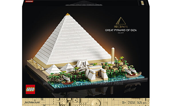 LEGO Architecture Піраміда Хеопса 1476 деталей 21058