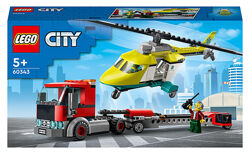 LEGO City Перевезення рятувального вертольота 215 деталей 60343