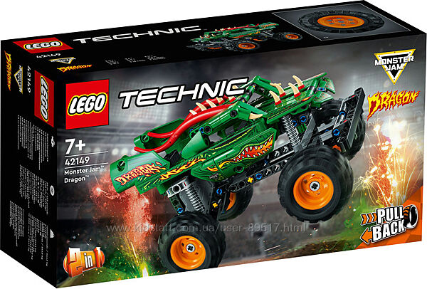 LEGO Technic Monster Jam Dragon 217 деталей 42149