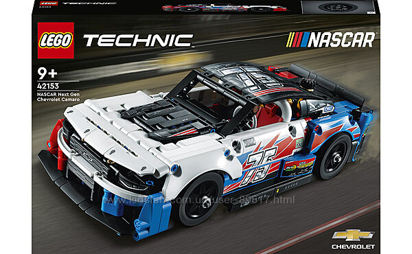 LEGO Technic NASCAR Next Gen Chevrolet Camaro ZL1 672 деталі 42153
