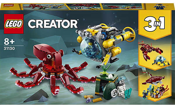 LEGO Creator Підйом затонулого скарбу 522 деталі 31130