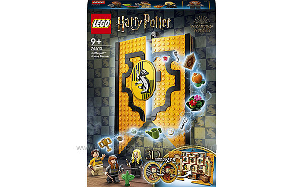 LEGO Harry Potter Прапор гуртожитку Гафелпаф 313 деталей 76412