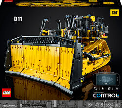 LEGO Technic Бульдозер Cat D11 на пульті керування 3854 деталі 42131