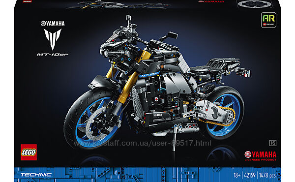 LEGO Technic Yamaha MT-10 SP 1478 деталей 42159