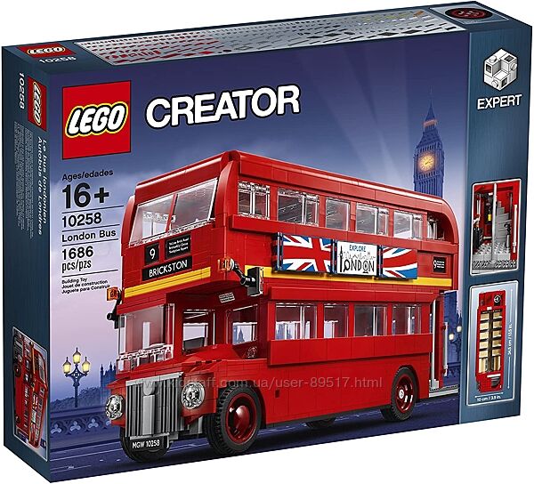 LEGO Creator Expert Лондонський автобус 1686 деталей 10258