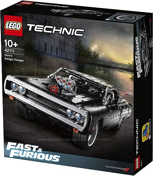 LEGO Technic Dom&acutes Dodge Charger 1077 деталей 42111