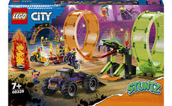 LEGO City Stuntz Подвійна петля каскадерської арени 598 деталей 60339