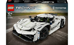 LEGO Technic Koenigsegg Jesko Absolut  Білий гіперкар 801 деталь 42184