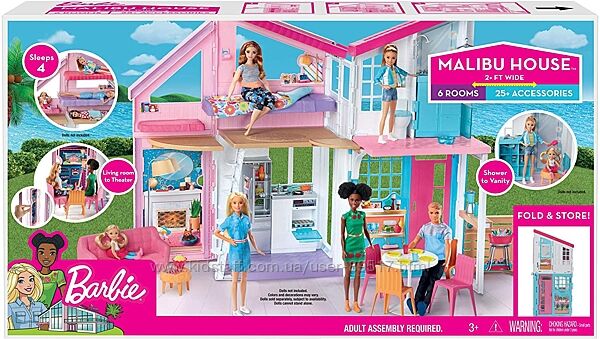 Набір Будиночок у Малібу Barbie House Playset Mattel FXG57
