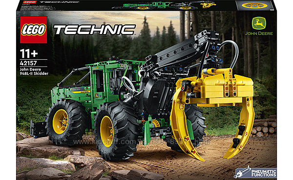 LEGO Technic Трелювальний трактор John Deere 948L-II 1492 деталі 42157