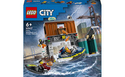 LEGO City Поліцейський моторний човен і шахрайське укриття 60417