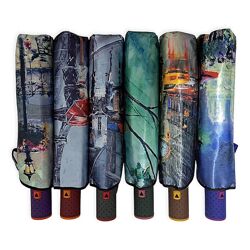 Шикарна колекція парасольок напівавтоматів сатин Міста