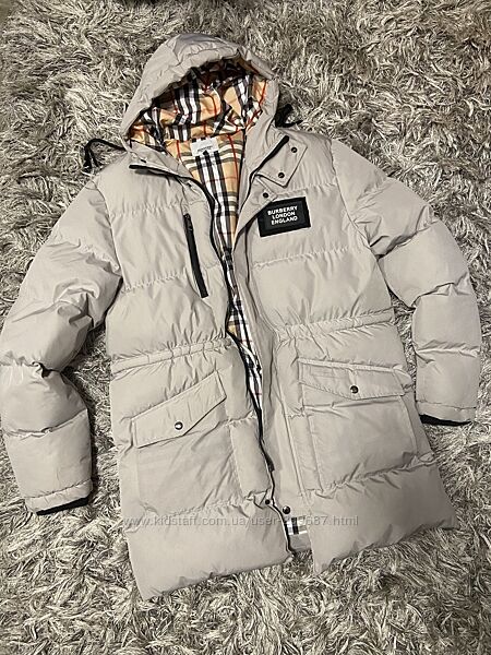 Зимняя удлинённая куртка Burberry оригинал