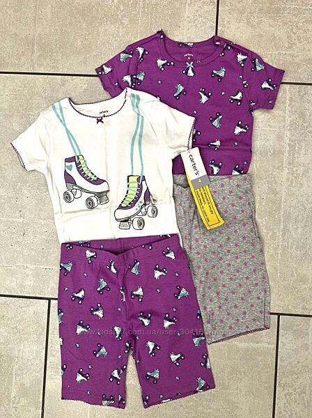 Піжама 2 пари CARTERS для дівчинки на 4 роки