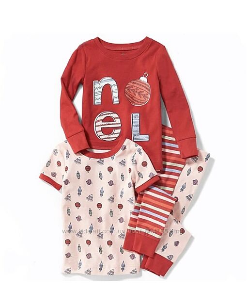 Піжама 2пари новорічна д/дівчинки OLD NAVY, два розміри на 4 та на 5 років