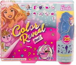Barbie Color Reveal Peel Mermaid Барби сюрприз серия русалка Русалочка со с