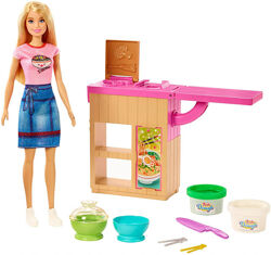 Barbie Noodle Bar Барби Приготовление лапши лапшичная GHK43 Playset