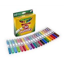 Crayola маркеры фломастеры 20 штук 20 Count Classic Broad Line Markers