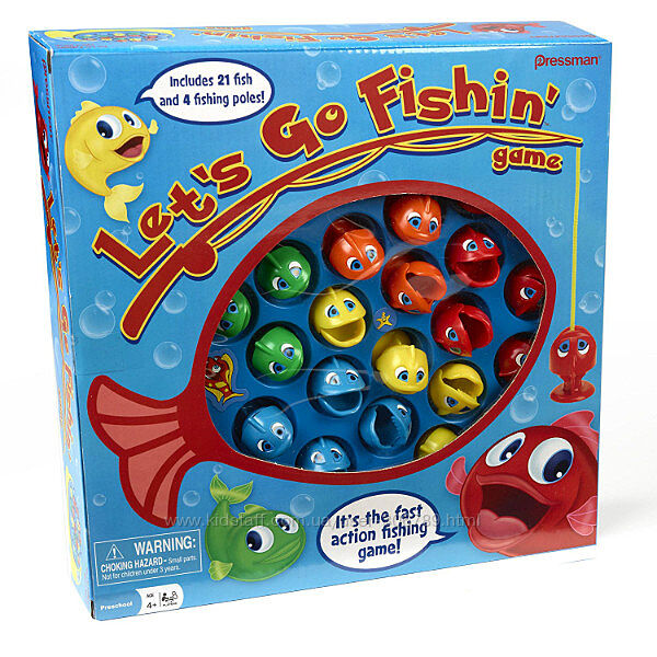  Lets Go Fishing занимательная рыбалка Настольная игра Pressman Toys США