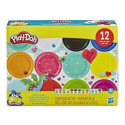 Play-Doh набор пластилина Яркие наслаждения F1989 Bright Delights 12 шт 567