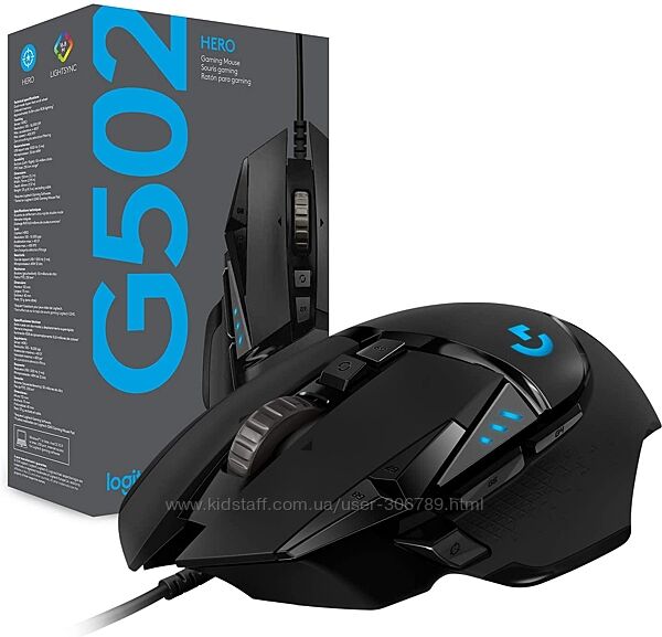 Logitech G502 HERO Игровая мышка SE Hero Gaming Mouse USB Performance Black